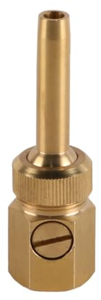 Laroal Valvola per laghetto con Filettatura Interna Ugello per Fontana in Ottone Ugello per Fontana Ugello Adatto per Installazione Fontana da Giardino 4 Punti 20 mm Denti Interni 1/2