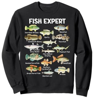Fish Expert Graphic Herren Kleinkind Jungen Angelbekleidung Kinder Sweatshirt