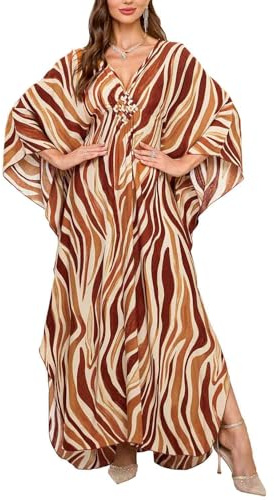 Orshoy Womens Swimwear Cover Ups Long Beach Kaftan Dress Bohe Caftan Maxi Tunic Bathing Suit Nightdress Summer