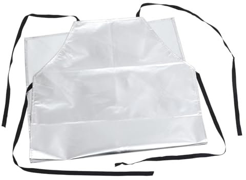 Tofficu Delantal De Aislamiento Térmico Ignífugo De Aluminio Resistente Al Aceite Protección Color