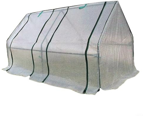 Entgoinggo Mini-Gewächshausabdeckung, Gartenglocken, PVC, PE, wasserdicht, Schutzunterstand für Hochbeet, Gartenpflanzen, Gemüse, 180 x 90 x 90 cm