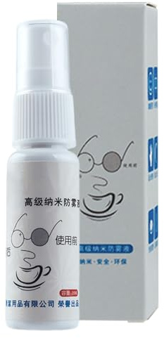 Generisch Spray anti-buée pour lunettes - Substance active anti-buée sûre pour verres - 20 ml - Solution de désembuage pour équipement de plongée - Convient pour les femmes, les hommes, les