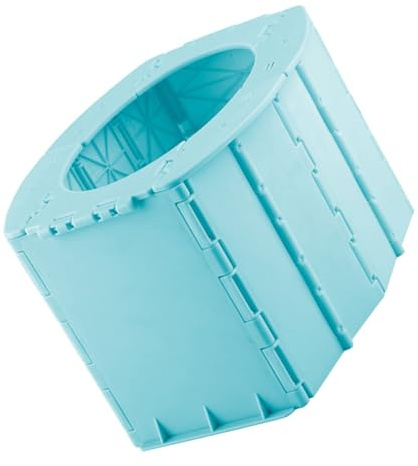 Faltbare Blau Tragbar Reise Toilette Pp, Babys, Kinder | Zuhause und Unterwegs, Niedliches Design, 1 Stück, Praktische Lösung, Geeignet für Kinder