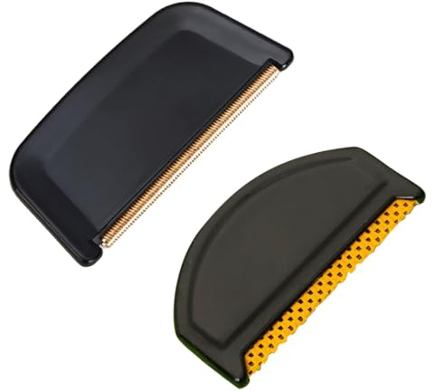 2 Piezas Removedor de Pelusa Portátil, Quita Bolas de la Ropa Manual, Quitapelusa Manual, Afeitadora para Ropa, Removedor de Pelusa y Bolas de Pelusilla Limpiador de Nudos y Afeitadora (C)