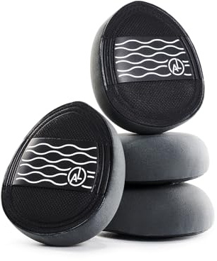 ALBEAUT Cloud Mini Cushion Puff, 4-Pack Finger-Fit Teardrop Detail Applicators for Concealer, Cream Blush & Highlighter, Plush Bouncy Control for Smooth, Clean Tapping