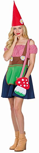 Rubie's 13460-38 Damen Kostüm Zwerg Wichtel Trunni Kleid Mütze Fasching Karneval (38), Multi-Colored