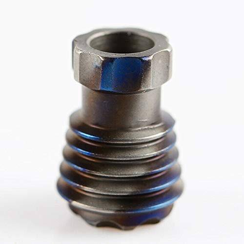 SUPERTOOL Messer-Perlen, 1 Stück Titan-Legierung, Seilanhänger TC4 Seilanhänger für Outdoor-Kordel Paracord-Armband Seilunterstützung 2 Stränge von 7-Kern-Paracord (Bronze)