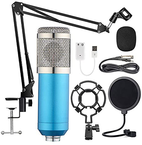 SNAWEN Kit Microfono Sospeso, Registrazione di Trasmissioni dal Vivo, Set di Microfoni A Condensatore A Diaframma Largo,A