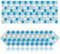 Cendray 20 Stück Fliesenaufkleber öldichte wasserdichte PVC Selbstklebende Dekoration Mosaik-Stil Küche Badezimmer Fliesenaufkleber (15x15cm,Blau)