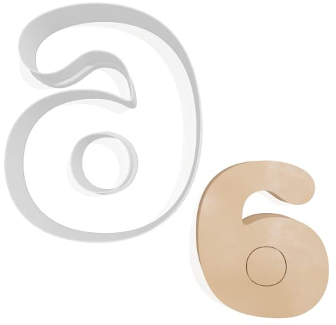 Number 6 Cookie Cutter - 3 Sizes