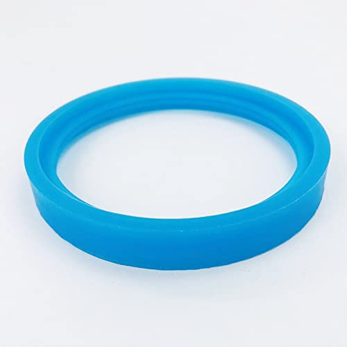 CHALKE Silikondichtung, 76 Mm (3 Zoll)/102 Mm (4 Zoll) Glassäule, Silikon-Dichtungsring, Unterlegscheibe for Blasenplatten-Set, Destillationsglassäule, Blau (Size : 3 inch (76mm))
