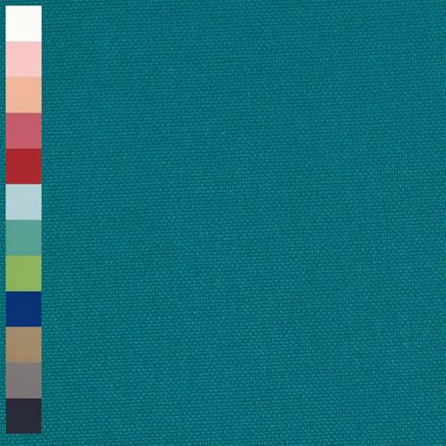 Canvas Stoff Fabian | ab 50cm x 140cm (türkis) | 100% Baumwolle - Leinenoptik - Einfarbig/Uni