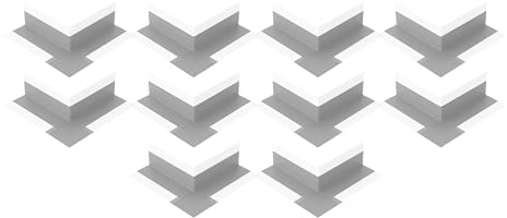 Isolbau Lot de 10 bandes d'étanchéité étanches P2 pour sanitaires, douche, salle de bain, carrelage, balcon - Pour intérieur et extérieur - Gris