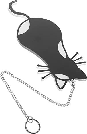 OUNONA Anhänger Mondkatze Hängender Sonnenfänger Sonnenfänger-Ornament Dekorationen Für Zu Hause Glasscheibendekor Buntglas-Katzen-sonnenfänger Buntglasdekor Eisenkette Fenster Tafel