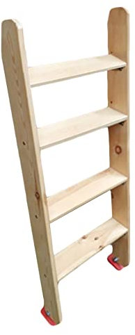 Scaletta a Castello Scaletta a Castello per Carichi Pesanti con Cuscinetto in Gomma, Scaletta per Appartamento in Legno Ecologica per dormitori, Scaletta per Letto a Castello Sicura per Dorm
