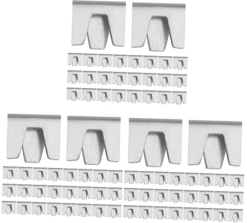 Sosoport 150pcs Iron Fence Wire Mesh Clips Chicken Wire Fence Panel Clips for Buckles