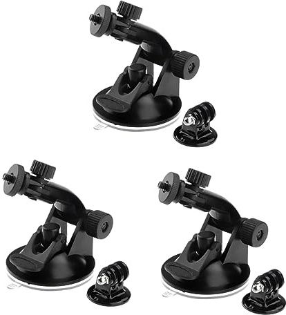 Anneome 6stücke Saugnapf Halterung Für Actionkameras Mit Verstellbarem Stativadapter Universelle Auto-Halterung Für Session Und Andere Modelle Starke Saugleistung Für Boote Und Glatte