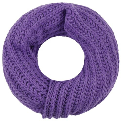 LIERYS Jil Loopschal - Unisex-Rundschal mit Schurwolle - Made in Germany - Unisex Schal - Herbst & Winter lila One Size
