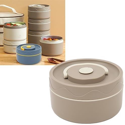 Tnfeeon 14.78 Oz Insulated Vacuum Food Jar with Buckle Lid Wide Mouth Soup for Hot Food Kids Portable Leakproof Stainless Steel Thermal Lunch Container (Tnfeeon0t9rum7zq2-12)