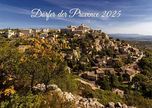raxxa Premium-Monatskalender Dörfer der Provence 2026 - DIN-A2 quer