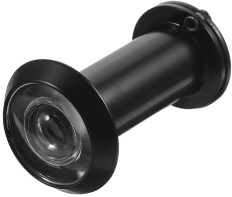 Angoily Security Door Viewer Peephole 200-degree Wide Angle Glass Lens and Privacy Cover Compatible Wooden Doors 16mm Diameter for Home Safety