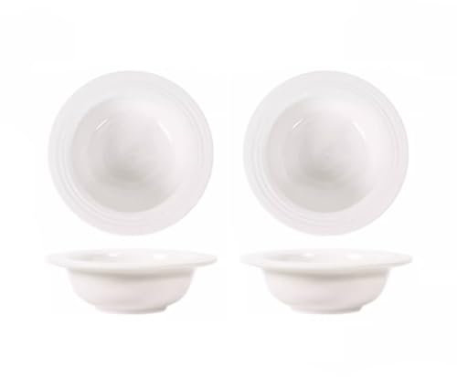 Ciotole per Immersione, Ciotole per Salsa, Linee di Design in Rilievo, Piatti di Porcellana, Ciotole per Immersione Sushi