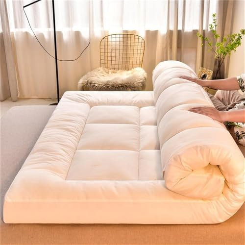 Komfortable atmungsaktive Futon-Matratze, 180 x 200 cm dick, Klappbett für Gäste, Campingsofa, individuelle Bodenmatratze, ideal für den Einsatz