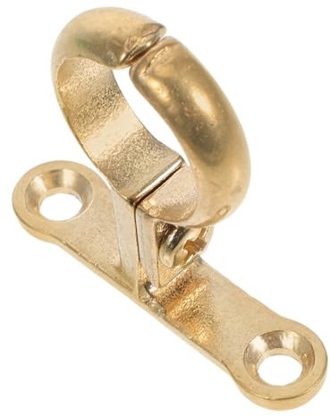 HOLIDYOYO Brass Pipe Clamps Heavy Duty Pipe Bracket Support Secure Fixation Easy Installation Industrial and Household Use Wall and Ceiling Mount