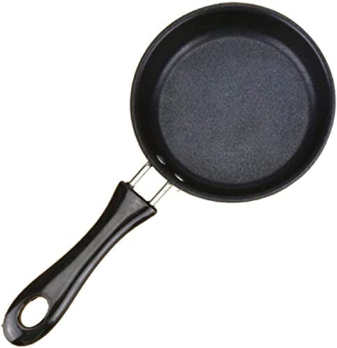 OOMRNV Mini Sartén Antiadherente, Wok Plano, Sartén para Filetes, Wok para Panqueques, Huevos, Albóndigas, Tortillas, Cocina De Inducción Universal,18cm