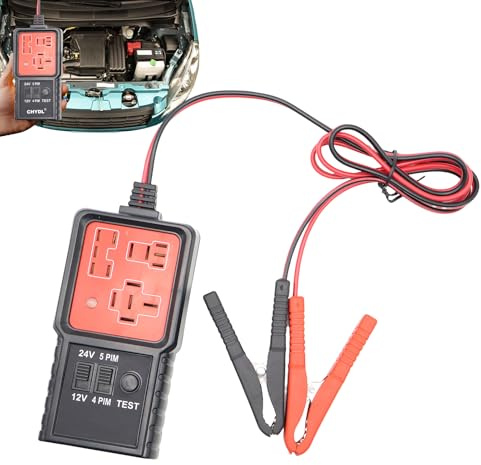 Testeur de Relais Automobile - Testeur de Voiture - Multimètre Voltmètre et Contrôleur de Batterie pour Diagnostic Électrique Véhicule - Équipement Atelier et Maison