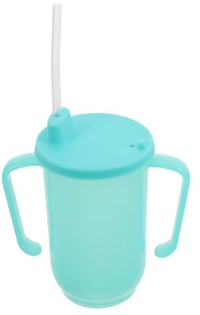 SOPOTUTU 2pièces Tasse à Siroter Avec Paille Pour Adultes Anti-fuite Pratique Pour Personnes Âgées Ou Handicapées Pour Eau Et Soupes