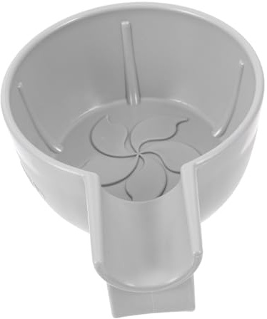 JOINPAYA Bol à Raser pour Hommes en Plastique Gris Bol à Mousse Épais et Anti-chute Large Ouverture Portable Compact pour Voyage à Raser Solide et Stable Accessoire de Barbier Pratique