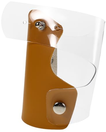 OSALADI Palette Nail Art et Outils Manucure en PVC pour Soins des Mains, Organisateur de Stockage de Maquillage Plateau de Mélange, Light Brown, Usage Professionnel
