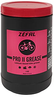 ZEFAL PRO-II-Grasso per Biciclette al Litio-1 kg Antiruggine e anticorrosione-Economico-Made in France, Nero, 1kg