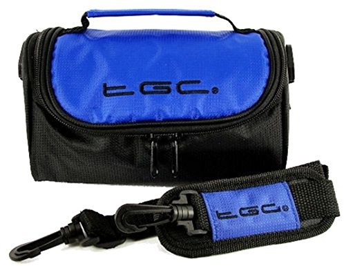 Samsung NX3000, NX mini Camera Case Bag by TGC ® with shoulder strap and Carry Handle (Dreamy Blue & Black)