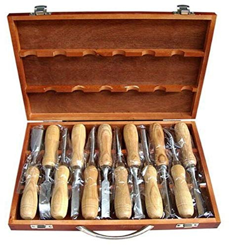 Nueva herramienta de talla de madera Chisel de 12 piezas de alta calidad
