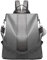 Miss Lulu Kleiner Rucksack für Damen, Diebstahlschutz, Nylon, für Damen, Kühlergrills, Reisen, Schwarz, Rot, Braun, Grau, Beige, Grau 1, M, Tagesrucksack
