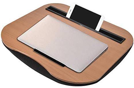Escritorio De Regazo,Soporte para Computadora Portátil con Cojín En La Cama Y Sofá,como Soporte De Libro/Almohada para Dormir/Escritorio De Regazo,Se Puede Usar como Escritorio Móvil,Mesa De Trabajo