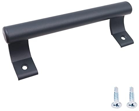 ZONADAH Maniglia per porta scorrevole in lega di alluminio da 200 mm, foro centrale da 165 mm, per balcone, maniglia per porta in vetro, bagno, armadio, giardino, maniglia moderna in metallo (grigio)