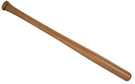 Baseballschläger aus Holz oder Aluminium in 9 Längen Silber Alloy Bat Softball (Holz 84cm)