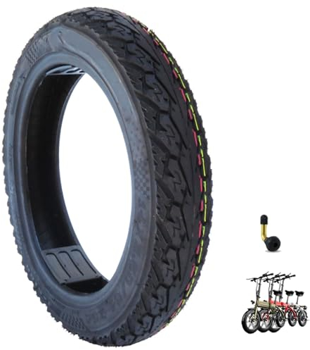 BaiWon 14 x 2.50 Kinder Kinder Fahrrad Reifen Außenreifen Fahrrad Reifen für Radfahren Rennrad Laufrad, 14 Zoll Tubeless Reifen