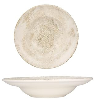 Bonna Assiette De Pâtes - Nacrous - Porcelaine - 27 cm (450cc) - lot de 2