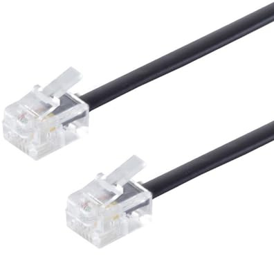 PADCR Telefonkabel RJ11 Modularkabel 6P4C Westernkabel RJ11 auf RJ11 Stecker (10m)