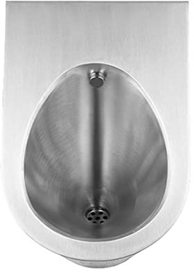 Artículos para el hogar Orinal masculino montado en la pared con sistema de descarga, orinal de lavado con sensor automático de inodoro vertical, orinal de acero inoxidable 304, para baño, hogar, baño