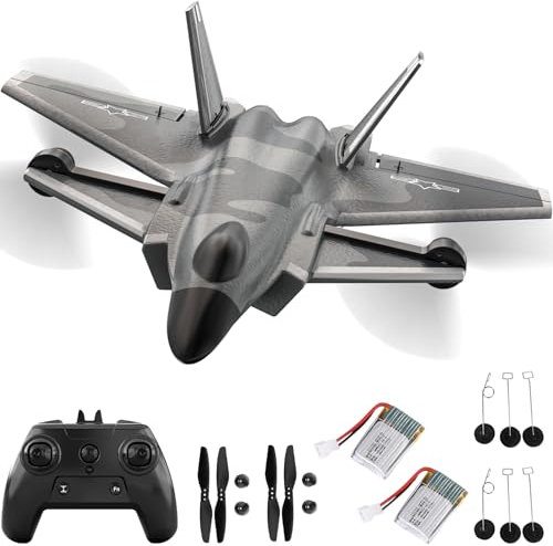 fisca RC-Flugzeug, 4-Kanal bürstenloses Segelflugzeug duale elektrische Konfiguration 2 Sätze Fahrwerk Zwei Sätze Lüfterflügel