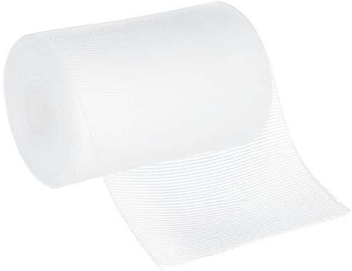 BENECREAT Draperie Translucide Buckram de 10 m Tissus à Coudre en Nylon de 10cm pour Rideaux Ruban Adhésif Blanc pour Rideaux Accessoires de Couture