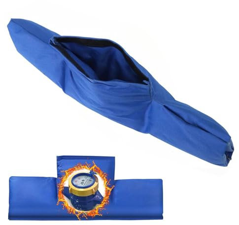 Couverture Isolante pour Compteur D'eau,Housse D'Isolation à Compteur D'eau 56.5 x 28.5CM,Couvercle Isolé pour Compteur D'eau,Couvercle de Vanne Anti-Gel,Protection des Compteurs d'eau en Hiver