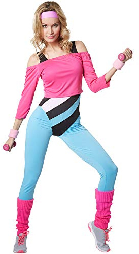 dressforfun 900572 Damenkostüm Aerobic-Star, Aerobic-Outfit im Stil der 80er Jahre