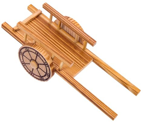 Generic Model Miniature Decor Mini Farm Cart Toy Wooden Miniature Cart for Boys and Girls Craftsmanship