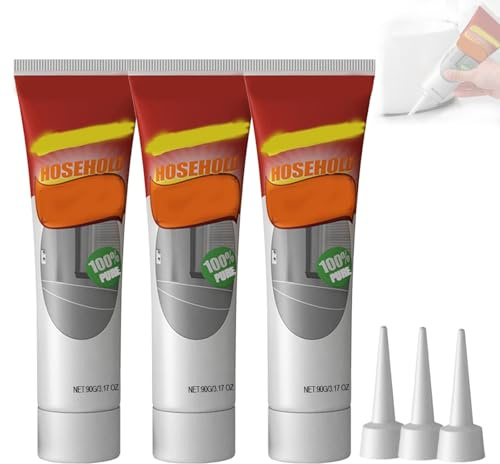 Gel nettoyant ménager puissant, gel décapant multi-usages, nettoyant ménager, convient aux murs et joints de salle de bain et de cuisine, aux éviers, baignoires et WC. (3 Pcs)
